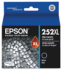 INK, CARTRIDGE, HIGH YIELD, EPSON T252XL, BLACK LARGE