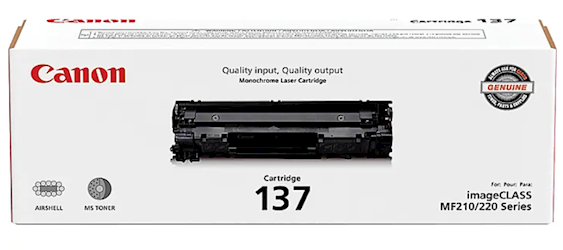 TONER, CARTRIDGE, STANDARD YIELD, CANON 137, BLACK LARGE