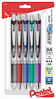 PENS, GEL, PENTEL RTX, MEDIUM POINT, ASSORTED COLORS, 5/CT THUMBNAIL