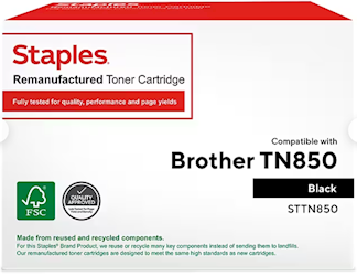 TONER, CARTRIDGE, HIGH YIELD, BROTHER TN850, BLACK LARGE
