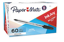 PENS, BALLPOINT, PAPER MATE, MEDIUM POINT, BLACK, 60/CT THUMBNAIL
