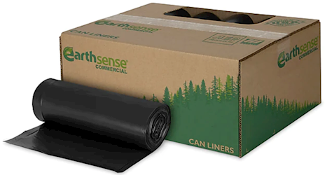 55-60 GALLON, 1.25 MIL, BLACK, 38 X 58, CAN LINERS, 100/CT LARGE