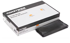56 GALLON, 0.95 MIL, BLACK, 42.5 X 48, LOW DENSITY, FLAT PACK, CAN LINERS, 100/CT THUMBNAIL