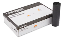 60 GALLON, 22 MIC, BLACK, 38 X 60, HIGH DENSITY, CORELESS ROLL CAN LINERS, 150/CT THUMBNAIL