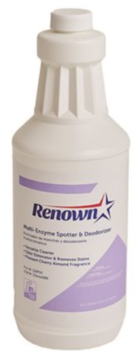 CARPET SPOTTER & DEODORIZER, MULTI-ENZYME, CHERRY ALMOND, RENOWN, 32 OZ, 12/CT MAIN