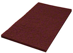 18", MAROON, FLOOR PADS, 12" X 18", ECOPREP, 10/CT LARGE