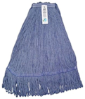 WET MOP HEAD, LOOPED-END, BLUE, 1.25" HEADBAND, 1/EA THUMBNAIL