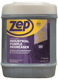 DEGREASER, ZEP, INDUSTRIAL PURPLE DEGREASER, CONCENTRATED, 5 GALLON, MAKES 125 GALLONS MAIN