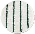 19", CARPET BONNET, WHITE WITH GREEN SCRUB STRIPES, LOW PROFILE THUMBNAIL