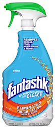 MULTI-PURPOSE CLEANER, FANTASTIK, 5 IN 1, FRESH CLEAN SCENT, WITH BLEACH, 32 OZ, TRIGGER BOTTLE, 8/C LARGE