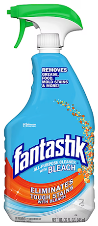 MULTI-PURPOSE CLEANER, FANTASTIK, 5 IN 1, FRESH CLEAN SCENT, WITH BLEACH, 32 OZ, TRIGGER BOTTLE, 8/C MAIN