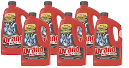 DRAIN CLEANER, DRANO MAX GEL, BLEACH SCENT, 80 OZ., 6/CT THUMBNAIL