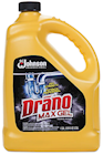 DRAIN CLEANER, DRANO MAX GEL CLOG REMOVER, BLEACH SCENT, 1 GALLON, 4/CT THUMBNAIL