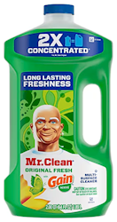 CLEANER, MULTI-SURFACE, MR. CLEAN, GAIN ORIGINAL FRESH SCENT, 64 OZ. LARGE