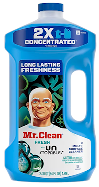 CLEANER, MULTI-SURFACE, MR. CLEAN, UNSTOPABLE FRESH SCENT, 64 OZ. MAIN