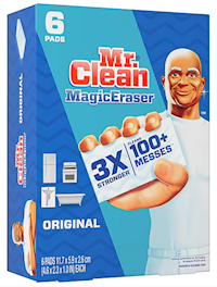 CLEANING PADS, MR. CLEAN MAGIC ERASER ORIGINAL, DURAFOAM, 6/CT MAIN