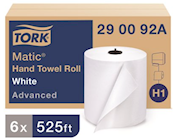 PAPER TOWELS, HARDWOUND, TORK ADVANCED, WHITE, 2-PLY, 663 SHEETS/ROLL, 6 ROLLS/CT THUMBNAIL