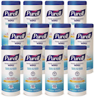 HAND SANITIZER, WIPES, PURELL, NON-ALCOHOL FORMULA, FRESH CITRUS SCENT, ECO SLIM CANISTER, 100 WIPES THUMBNAIL