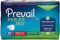 BRIEFS, DISPOSABLE, PER-FIT 360, MAXIMUM PLUS ABSORBENCY, SIZE 1, 80/CT THUMBNAIL