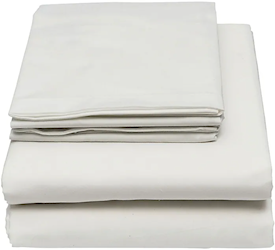 FITTED SHEETS, TWIN, WHITE, MONARCH BRANDS, 36" X 80" X 12", 12/CT LARGE