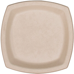 PLATES, PAPER, COMPOSTABLE, DART PROPLANET, 6.7", TAN, 1000/CT LARGE