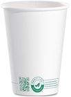 CUPS, PAPER, HOT, COMPOSTABLE, SOLO, WHITE/GREEN, 12 OZ, 1000/CT THUMBNAIL