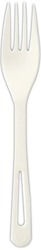 FORKS, COMPOSTABLE, WORLD CENTRIC TPLA, WHITE, 6.3", 1000/CT LARGE