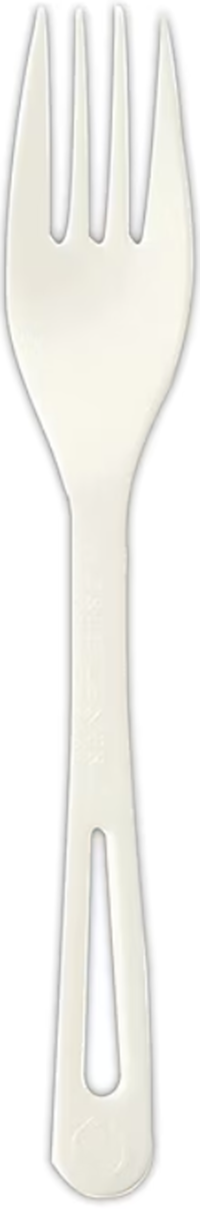 FORKS, COMPOSTABLE, WORLD CENTRIC TPLA, WHITE, 6.3", 1000/CT MAIN