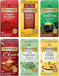TEA, TWININGS, VARIETY PACK, ASSORTED TEA BAGS, 25 BAGS/BX, 6 BOXES/CT MAIN