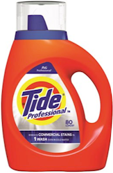 LAUNDRY DETERGENT, LIQUID, TIDE PROFESSIONAL, ORIGINAL SCENT, 105 OZ, 4/CT LARGE