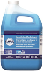 DISH SOAP, DAWN, POT AND PAN DETERGENT, LIQUID, 1 GALLON LARGE