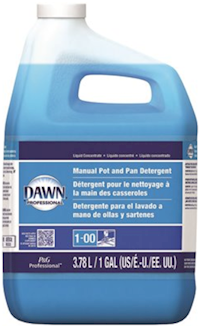 DISH SOAP, DAWN, POT AND PAN DETERGENT, LIQUID, 1 GALLON MAIN