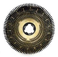 BRUSH HEAD, 15", HARD POLY SCRUB BRUSH FOR 17" MACHINES, POWR-FLITE / TACONY MAIN