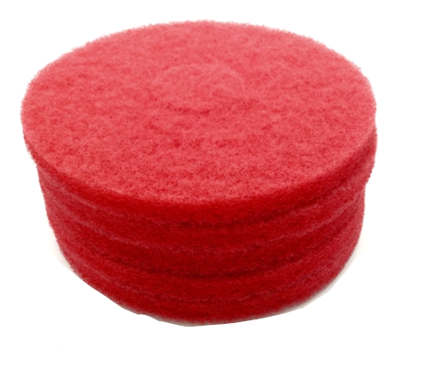 12", RED, SCRUB/SPRAY BUFF PADS, 5/CT LARGE
