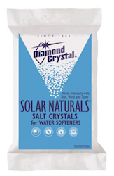 WATER SOFTENING SALT, EXTRA-COURSE, DIAMOND CRYSTAL SOLAR SALT, 50 LB BAG LARGE