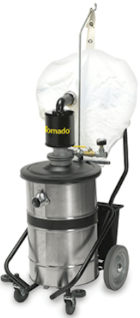 VACUUM, AIR, COMMERCIAL TANK, WET/DRY RECOVERY, EXTERNAL FILTER, TORNADO TASKFORCE MAIN