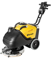AUTO SCRUBBER, 17", WALK BEHIND, ONBOARD CHARGER, TORNADO BD 17/6 MAIN