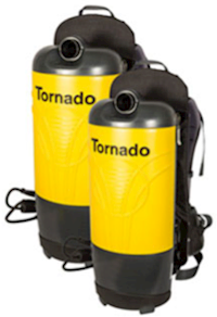 BACKPACK VACUUM, 10 QT, TORNADO PAC-VAC AIRCOMFORT MAIN