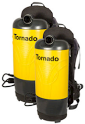 BACKPACK VACUUM, 6 QT, TORNADO PAC-VAC AIRCOMFORT LARGE