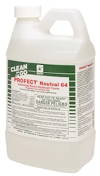DISINFECTANT, NEUTRAL CLEANER, SPARTAN PROFECT NEUTRAL 64, DYE/FRAGRANCE FREE, 4/CT LARGE