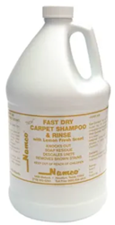 CARPET CLEANER, FAST DRY, SHAMPOO AND RINSE, NAMCO, LEMON SCENT, 1 GALLON LARGE
