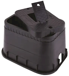METER BOX, RECTANGULAR, DALLAS SPECIALTY, BLACK, 12 IN LARGE