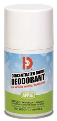 AIR FRESHENER, METERED AEROSOL, CONCENTRATED, BIG D, APPLE SCENT, 7 OZ, 12/CT MAIN