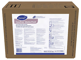FINISH, DIVERSEY, CAREFREE PROX, MATTE FINISH, UNSCENTED, 5 GALLON BIB LARGE