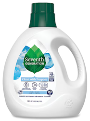 LAUNDRY DETERGENT, LIQUID, SEVENTH GENERATION, NATURAL, UNSCENTED, 135 OZ, 1/EA LARGE