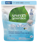 LAUNDRY DETERGENT, CAPSULES, SEVENTH GENERATION, NATURAL, UNSCENTED, 45 CAPSULES/BAG, 8 BAGS/CT THUMBNAIL