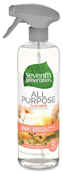 ALL PURPOSE CLEANER, SEVENTH GENERATION, NATURAL, MORNING MEADOW SCENT, 23 OZ, 1/EA LARGE