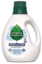 LAUNDRY DETERGENT, LIQUID, SEVENTH GENERATION, UNSCENTED, 90 OZ, 4/CT LARGE