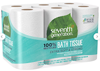 TOILET TISSUE, 2-PLY, RECYCLED, SEVENTH GENERATION, 12 ROLLS/PACK, 48 ROLLS/CT THUMBNAIL