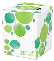 FACIAL TISSUES, 2-PLY, SEVENTH GENERATION, 85 TISSUES/BX LARGE